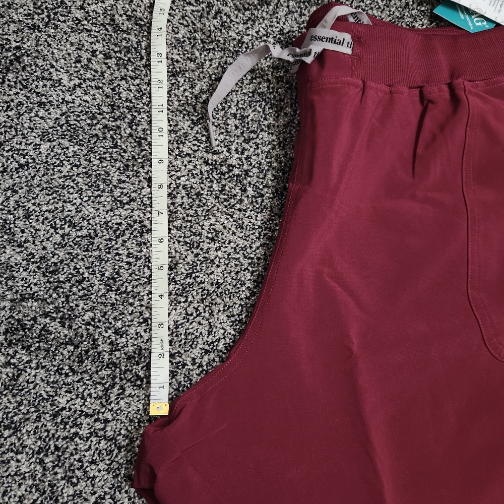 Essential Threads Jogger Pants Womens 3XL Wine Red ProAG Antimicrobial Stretch - Picture 9 of 9
